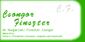 csongor finszter business card